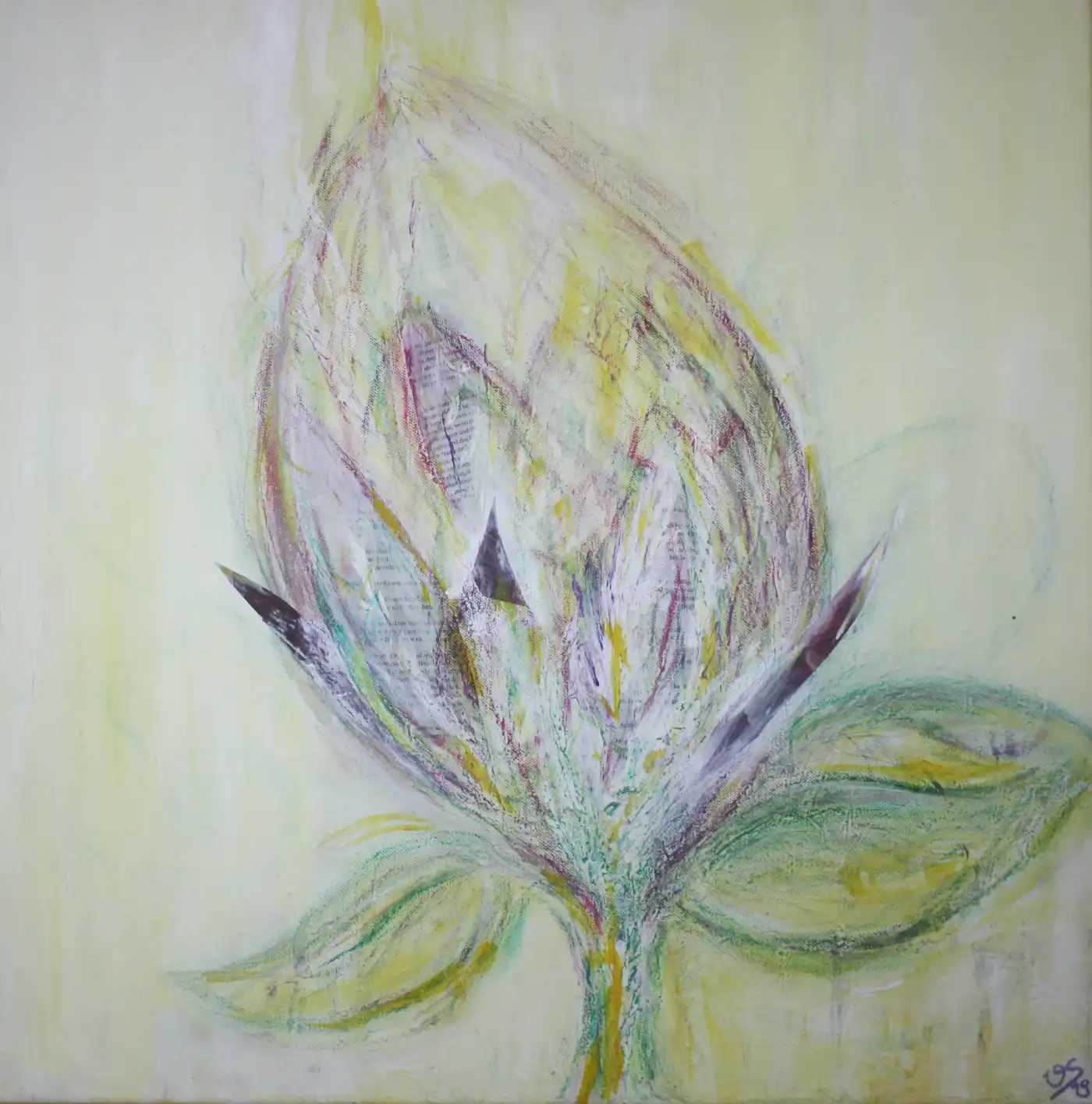 Ruhiges Blumenbild als gestalterisches Motiv
